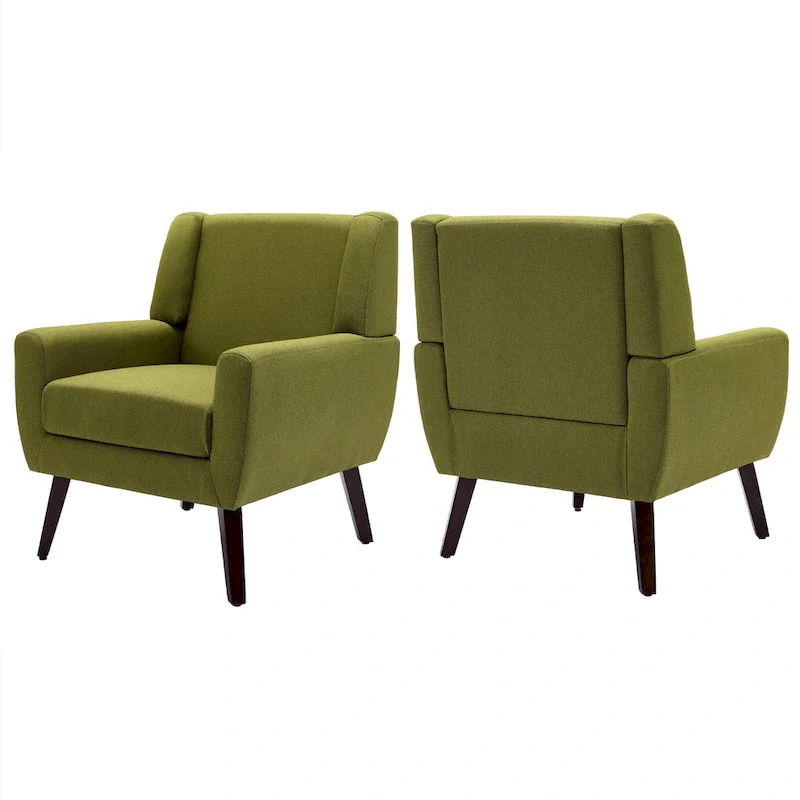 Modern Armchair Upholstered Accent Chair Set of 2