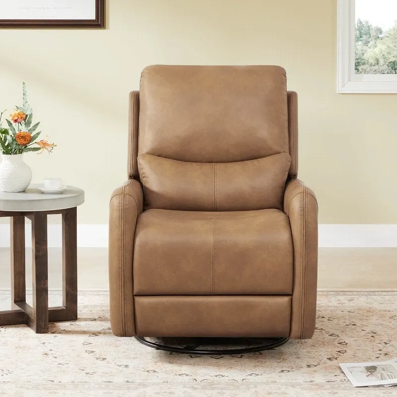Adalyn Power Swivel Glider Recliner with Lumbar Pillow
