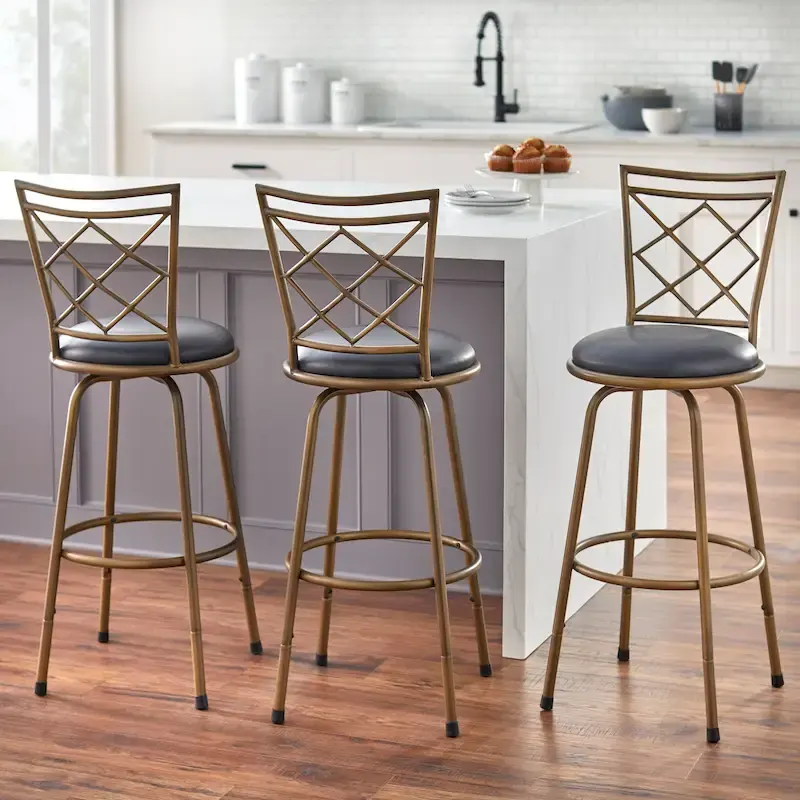 Adjustable Height Swivel Stools (Set of 3)