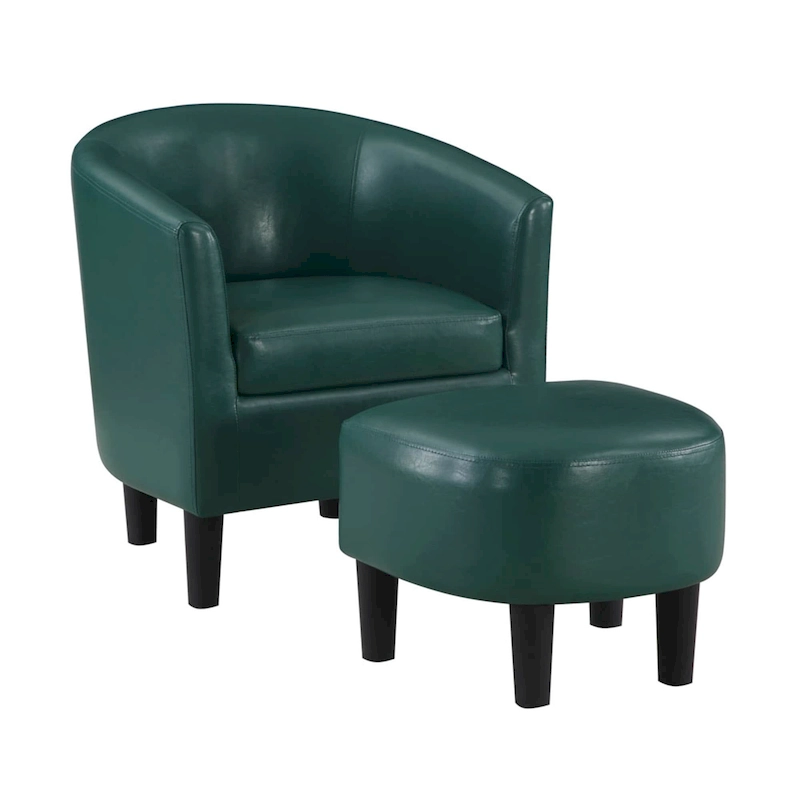 Convenience Concepts Take a Seat Churchill Accent Chair with Ottoman