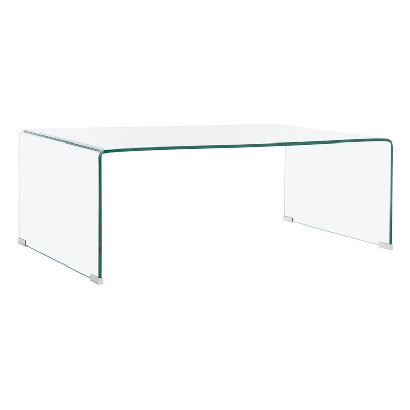 SAFAVIEH Heidi Clear Coffee Table - 47.2 x 25.6 x 16.5 - 47Wx26Dx17H