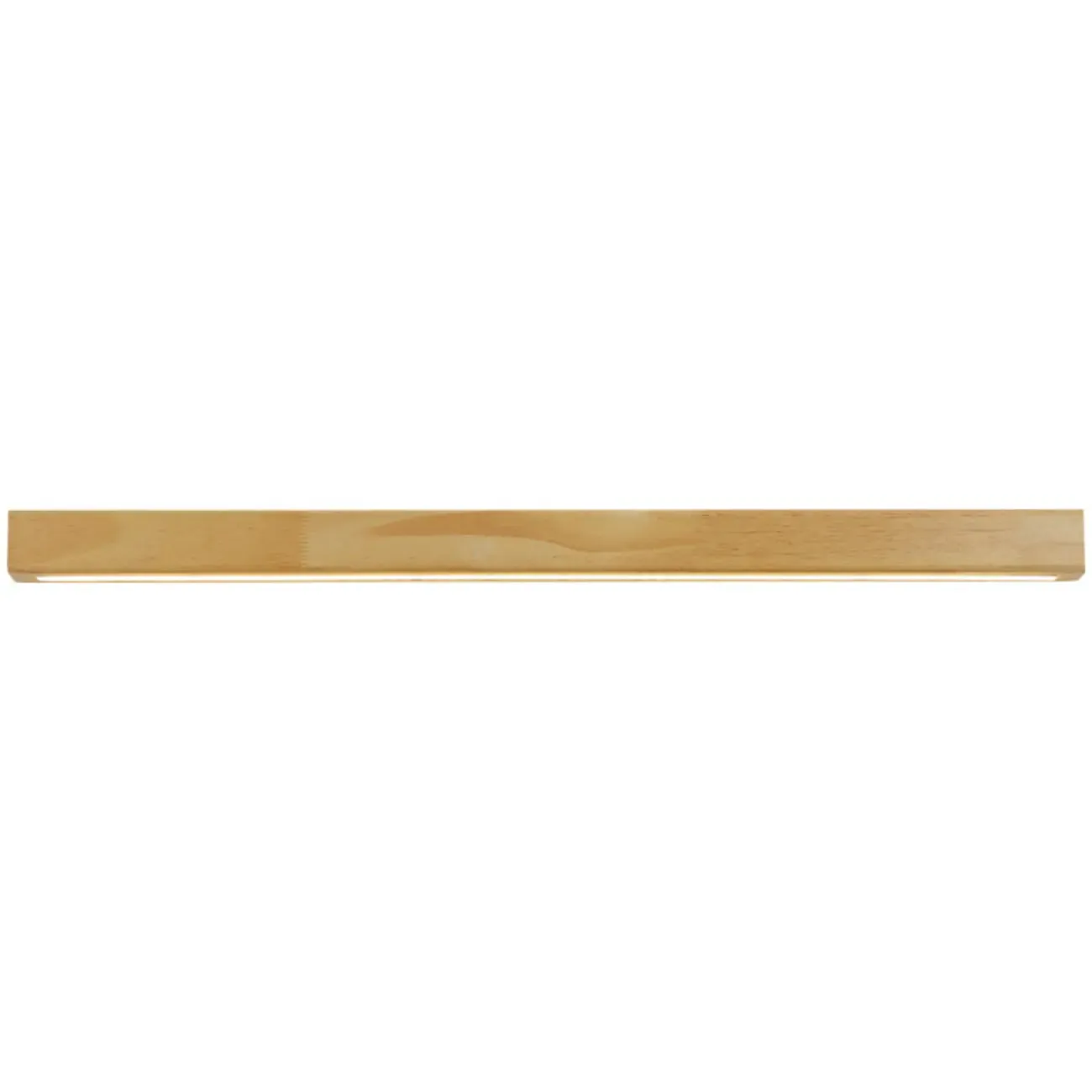 Modern Linear Wood LED Vanity Lights with Dual Shade