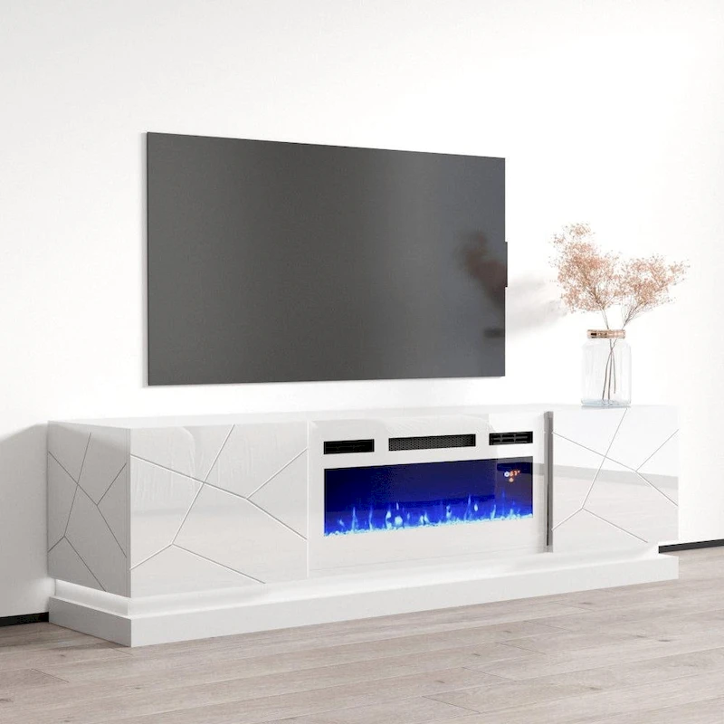 Shu WH-EF Electric Fireplace 71  TV Stand