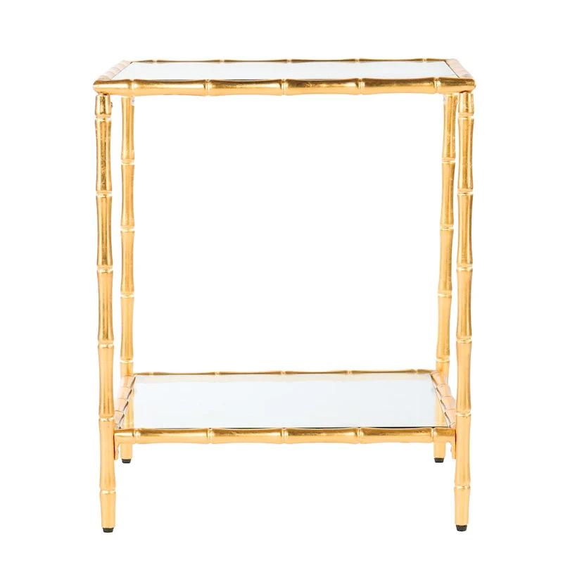 SEI Furniture Overton Glass-Top Side Table