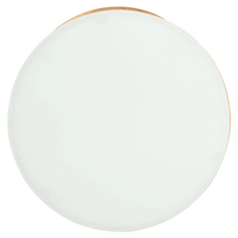 SAFAVIEH Treasures Jeanine Gold/ White Top Accent Table - 20 x 20 x 21.2 - 20Wx20Dx21H