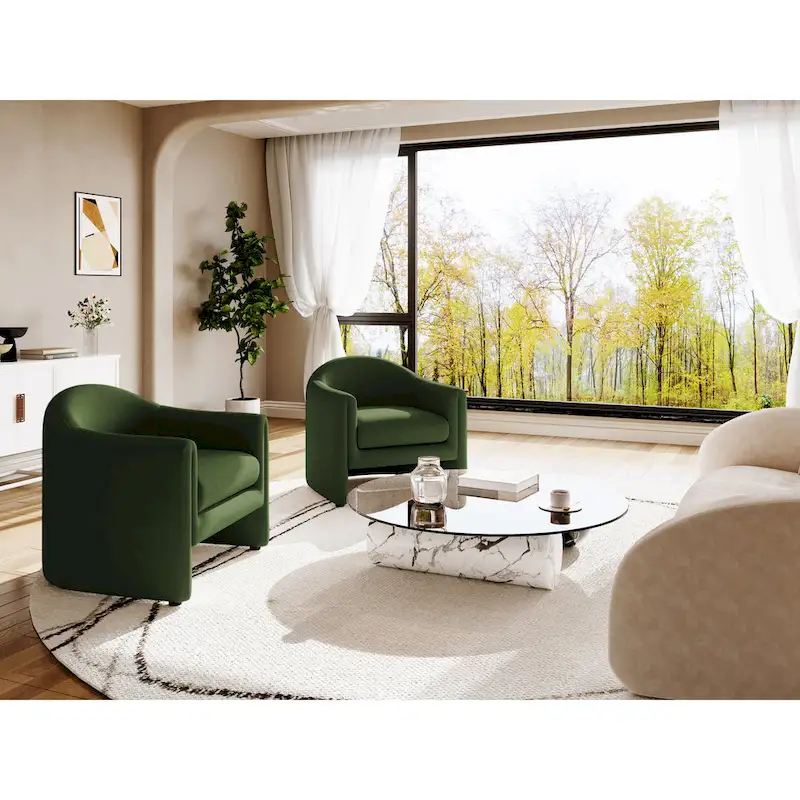 Modern 32.3 wide Upholstered Accent Chairs Set of 2