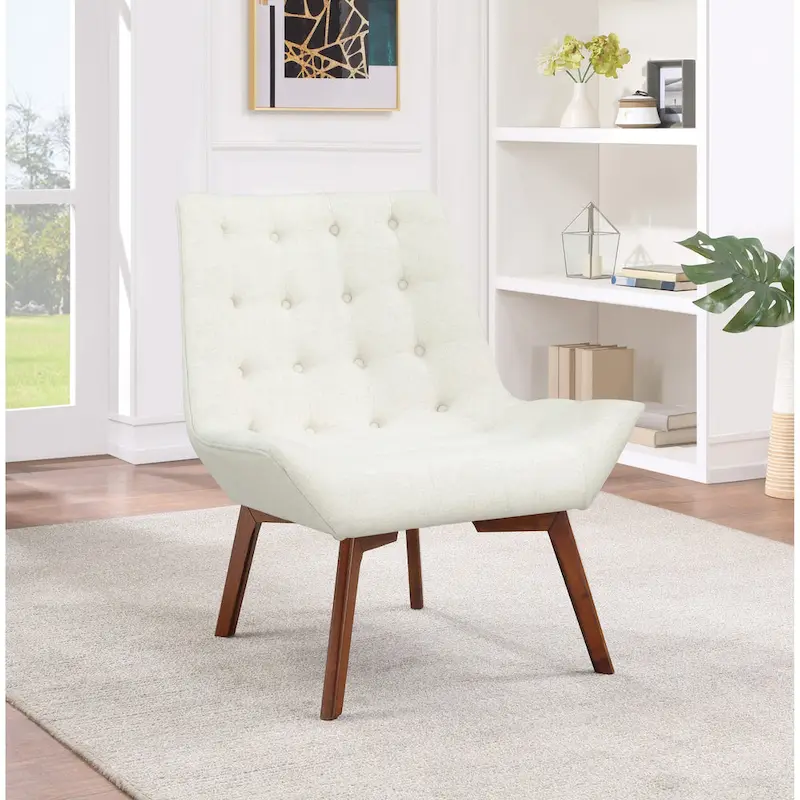 Shelly Tufted Chair with Coffee Legs