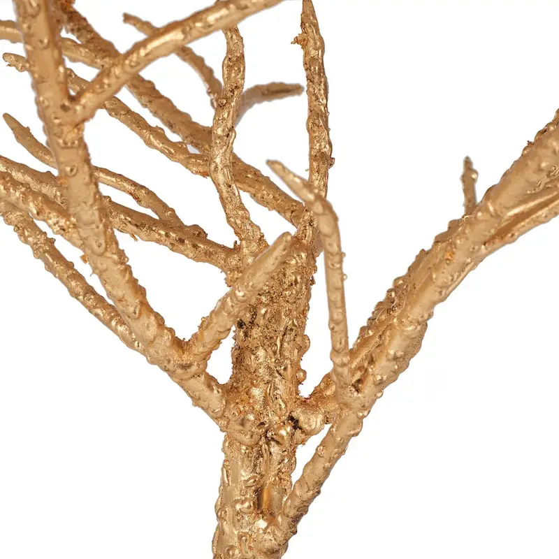 SAFAVIEH Ailene Hidden Treasures White Granite Brass Accent Table - 20 x 20 x 24.6 - 20Wx20Dx25H