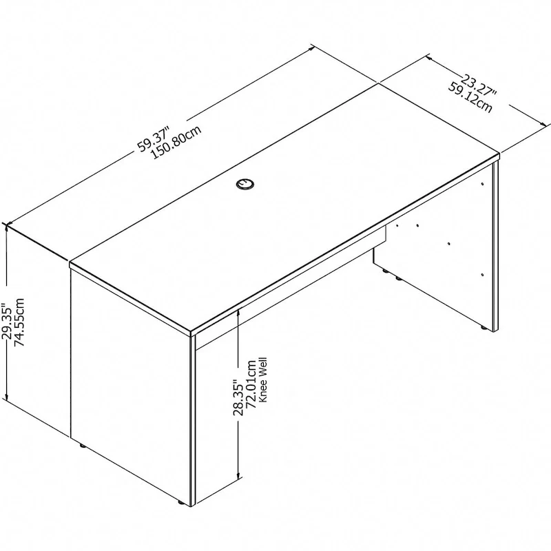 Studio C 60W x 24D Credenza Desk by Bush Business Furniture