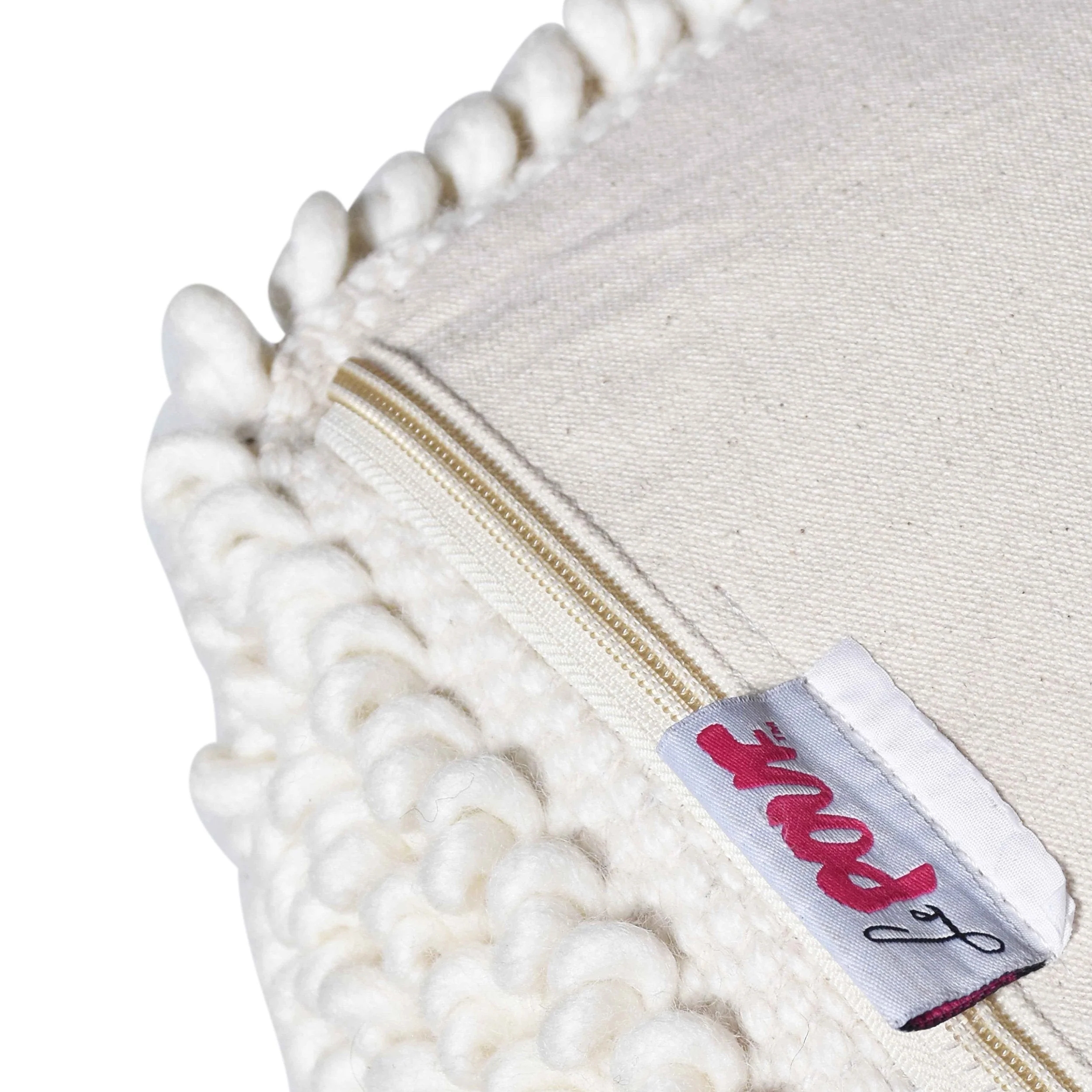 Boho Handcrafted Fabric Cube Pouf - NH953513