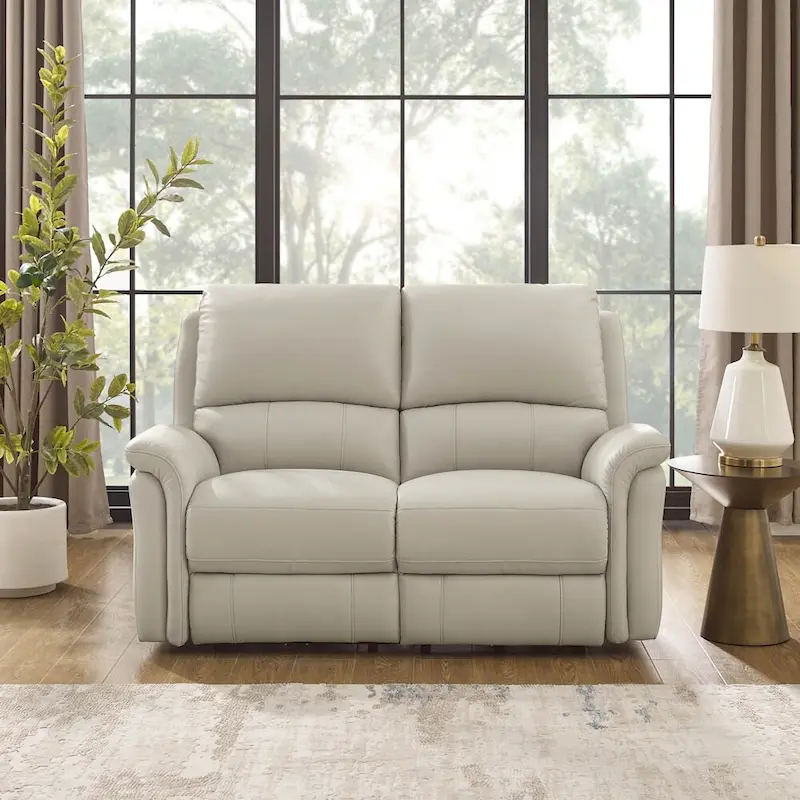Hydeline Erindale Zero Gravity Power Recline and Headrest Top Grain Leather Sofa, Loveseat and Recliner