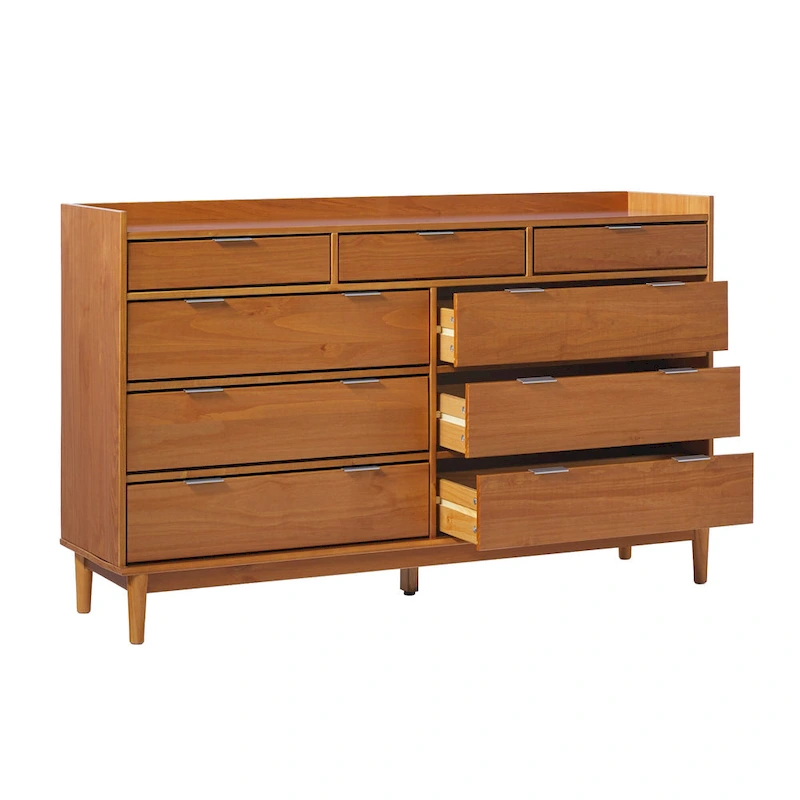 Middlebrook Modern Gallery Top Solid Wood Dresser