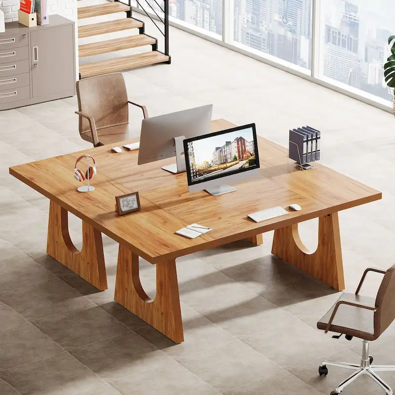 70.9 Inches Executive Desk Rectangular Computer Office Desk with Large Desktop