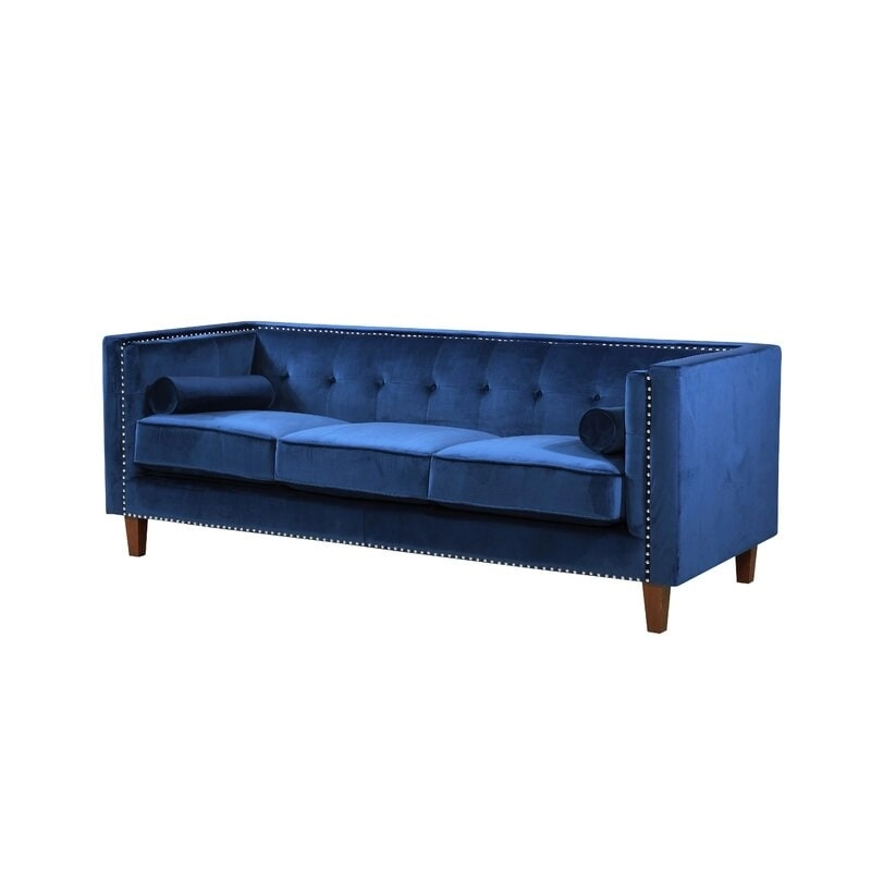 Kittleson 83 Velvet Square Arm Sofa