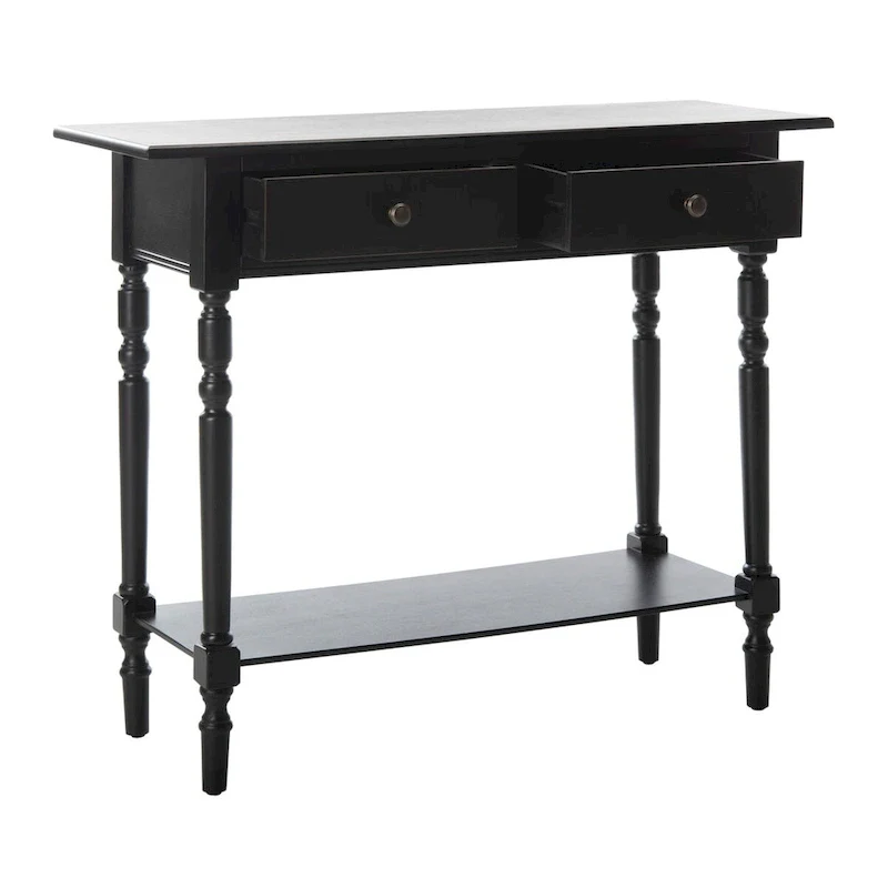 SAFAVIEH Arvilla Grey 2-Drawer Console Table - 37.8 x 13 x 31.9 - 38Wx13Dx32H