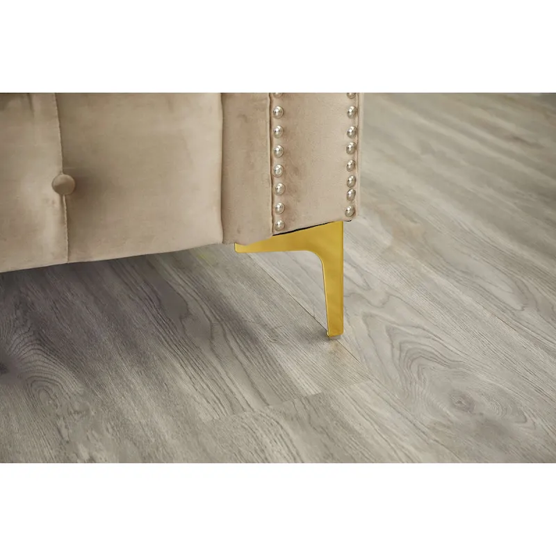 35 D x 85 W x 30.3 H Velvet Chesterfield Button-tufted Sofa