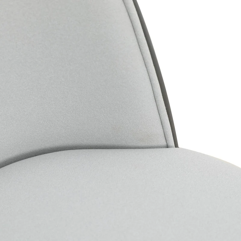 Dining Chair with Upholstered Seat Side Chair with MDF Wood Frame in Steel Set of 4