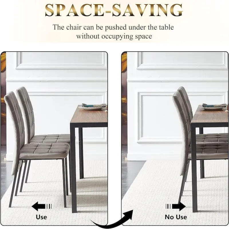 Howtai Upholstered Velvet Dining Chair High Back