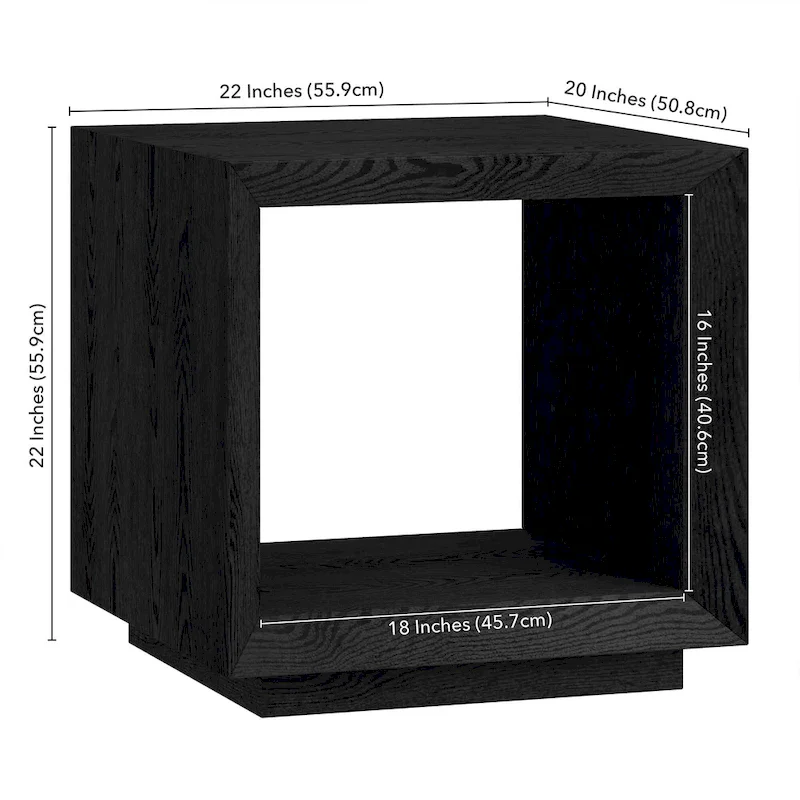 Tannen 22 Wide Rectangular Side Table - 22 Wide