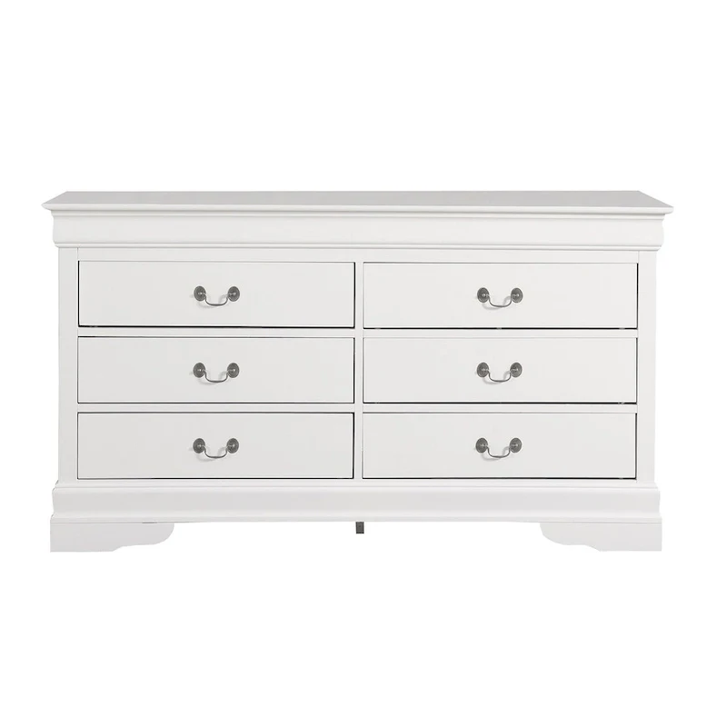 Louis Phillipe 6-Drawer Double Dresser