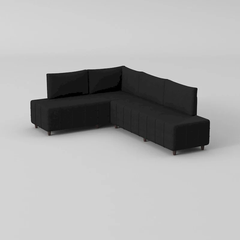 Sagopa Modern Metal Frame with Foam Seat Sectional Sofa