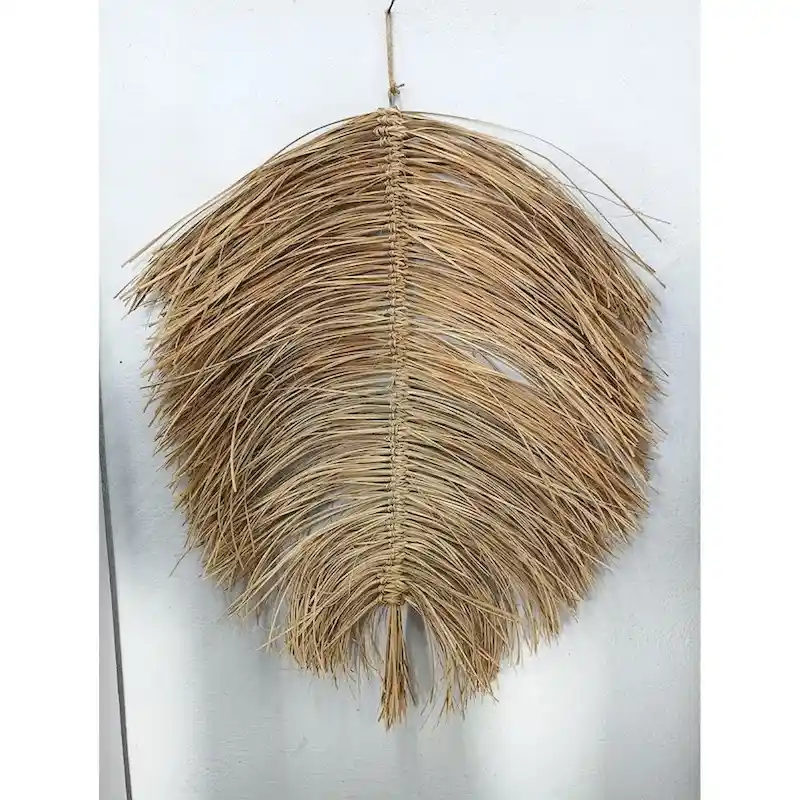 Boho Hanging Leaf Dcor Lg Natural H 31.5  - NATURAL