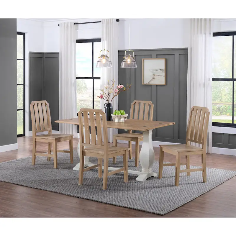 Napa 60 Solid Wood Pedestal Flip-top Sofa Console Table