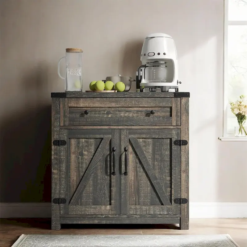 Farmhouse Cabinet with Drawers and Doors 31.5 inch - 15.75D x 31.5W x 31.5H