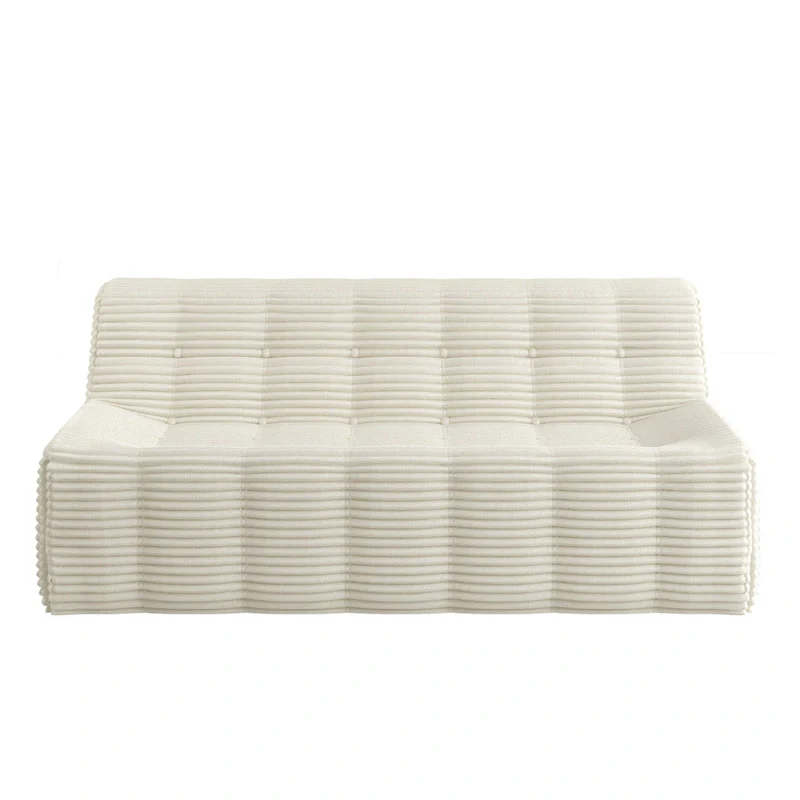 75 Foam 3-Seat Sofa with No Assembly, Space-Saving Design, and Easy Setup