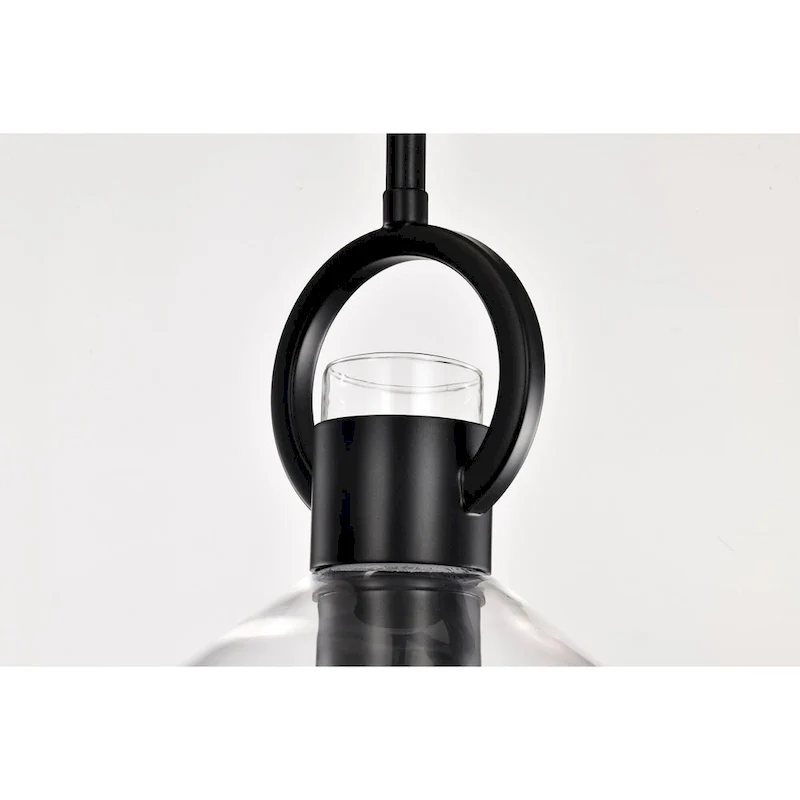 Andros Glass Cone Shade 1-Light Downrod Pendant Light