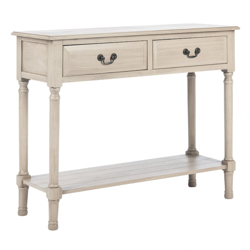 SAFAVIEH Justina 2-Drawer Console Table - 35.5 W x 13 L x 29.5 H - 36Wx13Dx30H