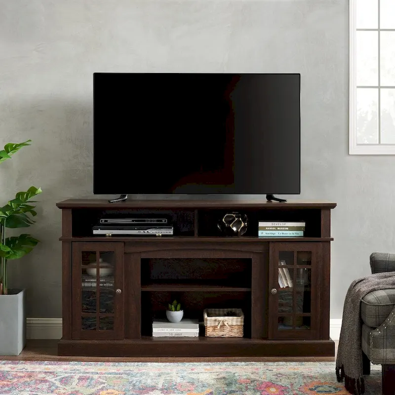 58.25 TV Stand with Open & Closed Storage for 65 TVs