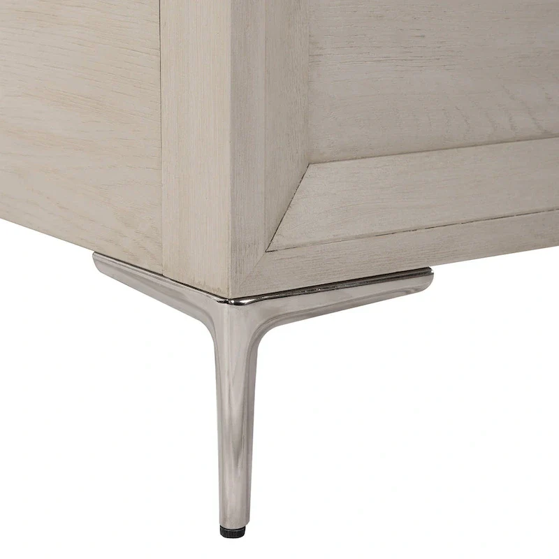 Modern Solid Wood Panel Bed