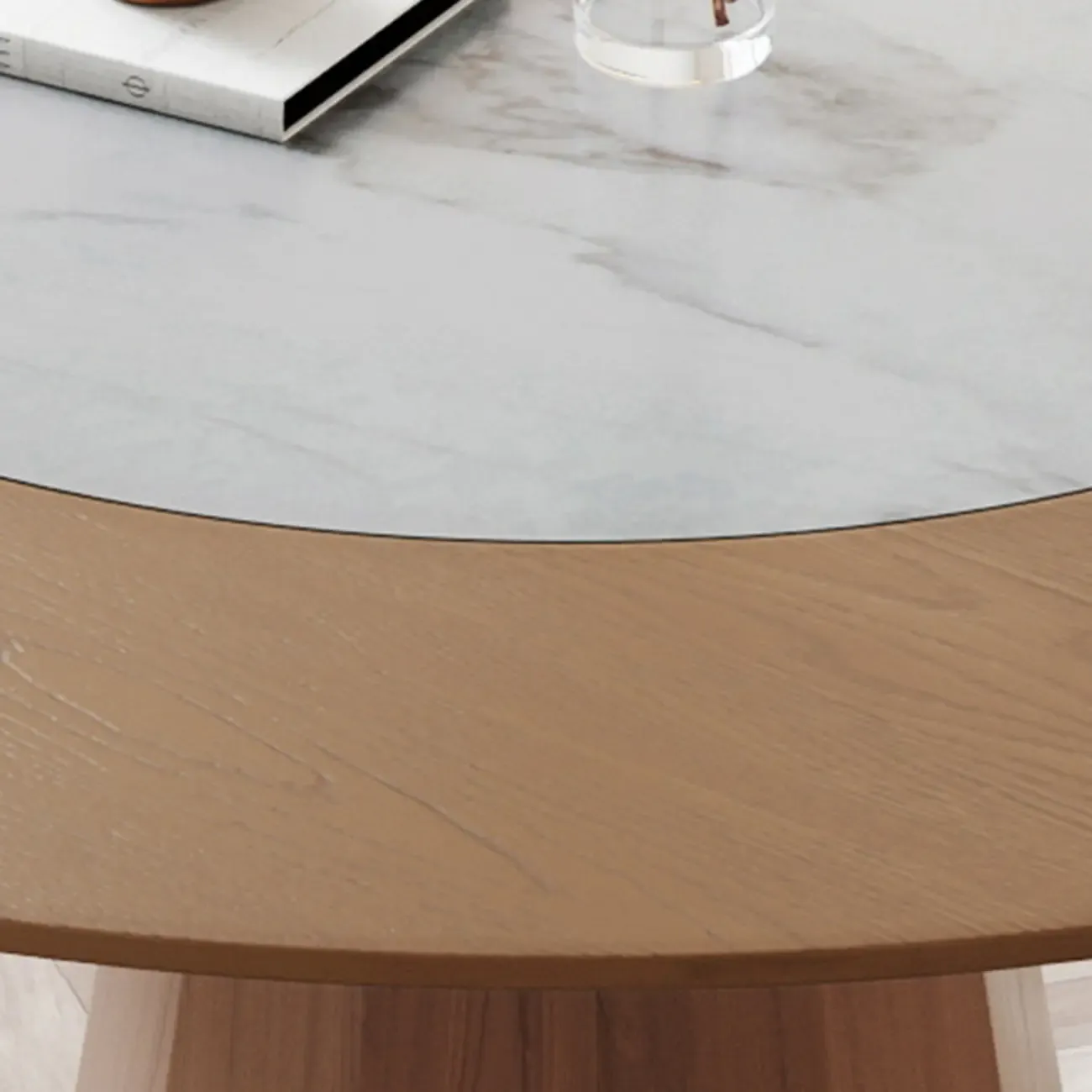Modern Wood Round Dining Table