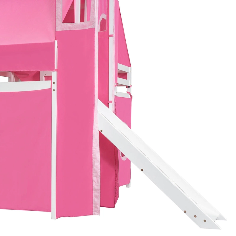 Loft Bed with Tent and Tower