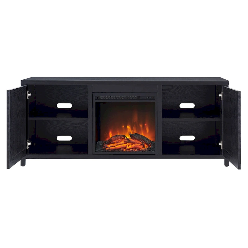 Granger 58 TV Stand with Log Fireplace Insert