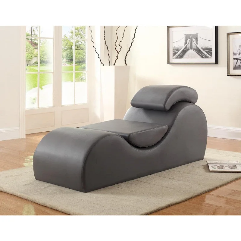 Faux Leather Yoga & Stretch Relax Chaise