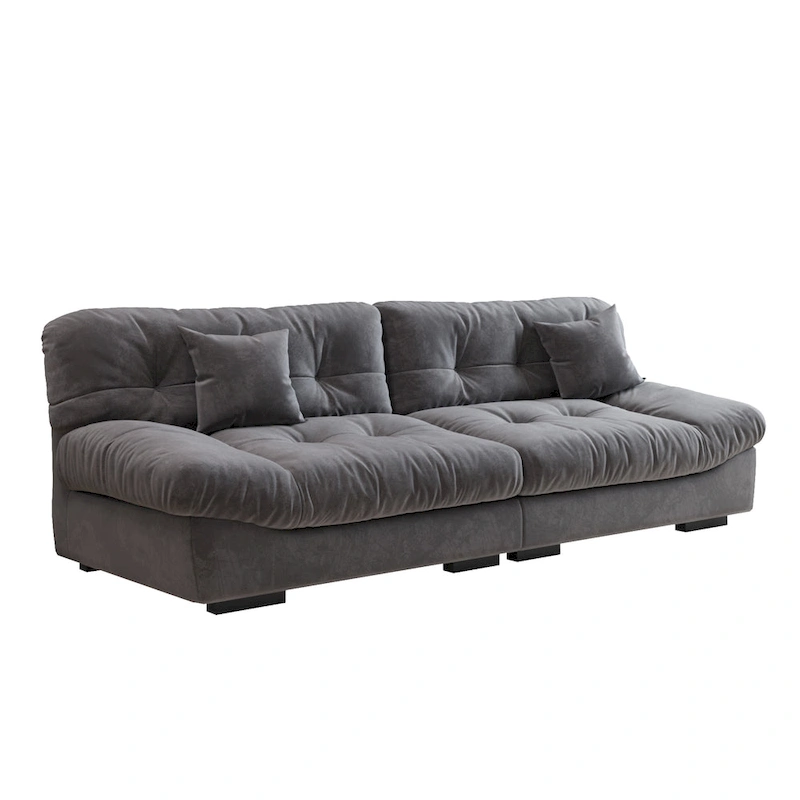 105 Minimalism Cloud Sofa Loveseat with Two Pillow