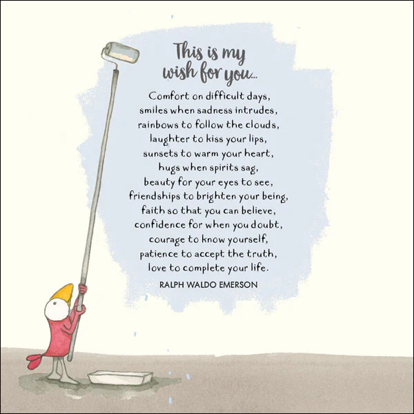 Affirmations - Twigseeds Symapthy Card - This is my wish for you - K203