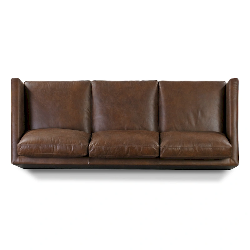 Poly & Bark Nolita 85 Sofa - Full Grain Genuine Italian Leather