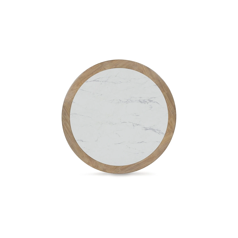 Signature Design by Ashley Camdill Light Brown/White Coffee Table - 42 W x 42 D x 17.5 H