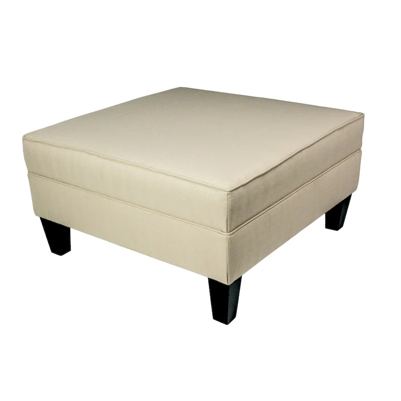 MJL Furniture Madison Squared Upholstered Welted Oversized Ottoman