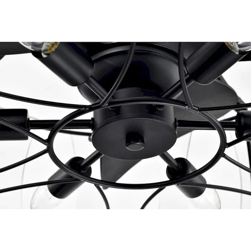 Vinney 25 Inch Modern style Fandelier Lighted with Remote