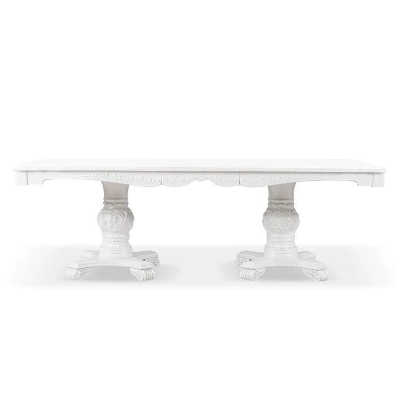 Furniture of America Eugene Traditional Solid Wood 7-Piece Expandable Dining Table Set