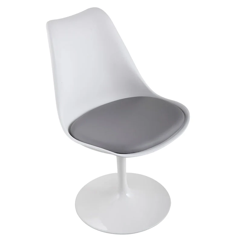 Swivel Tulip Side Chair,Dining Chair with Cushioned Seat and Curved Backrest