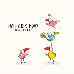 Affirmations - Twigseeds Birthday Card - Top Bird - K187