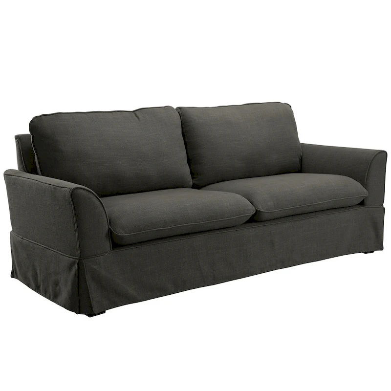 Nis Casual Fabric Upholstered Slipcovered Sofa by Furniture of America