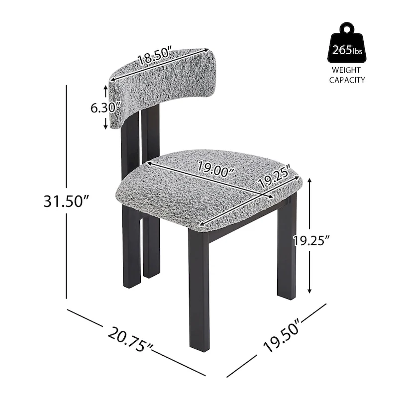 Astura Upholstered Dining Chairs, Iron Frame, Set of 4 by Christopher Knight Home