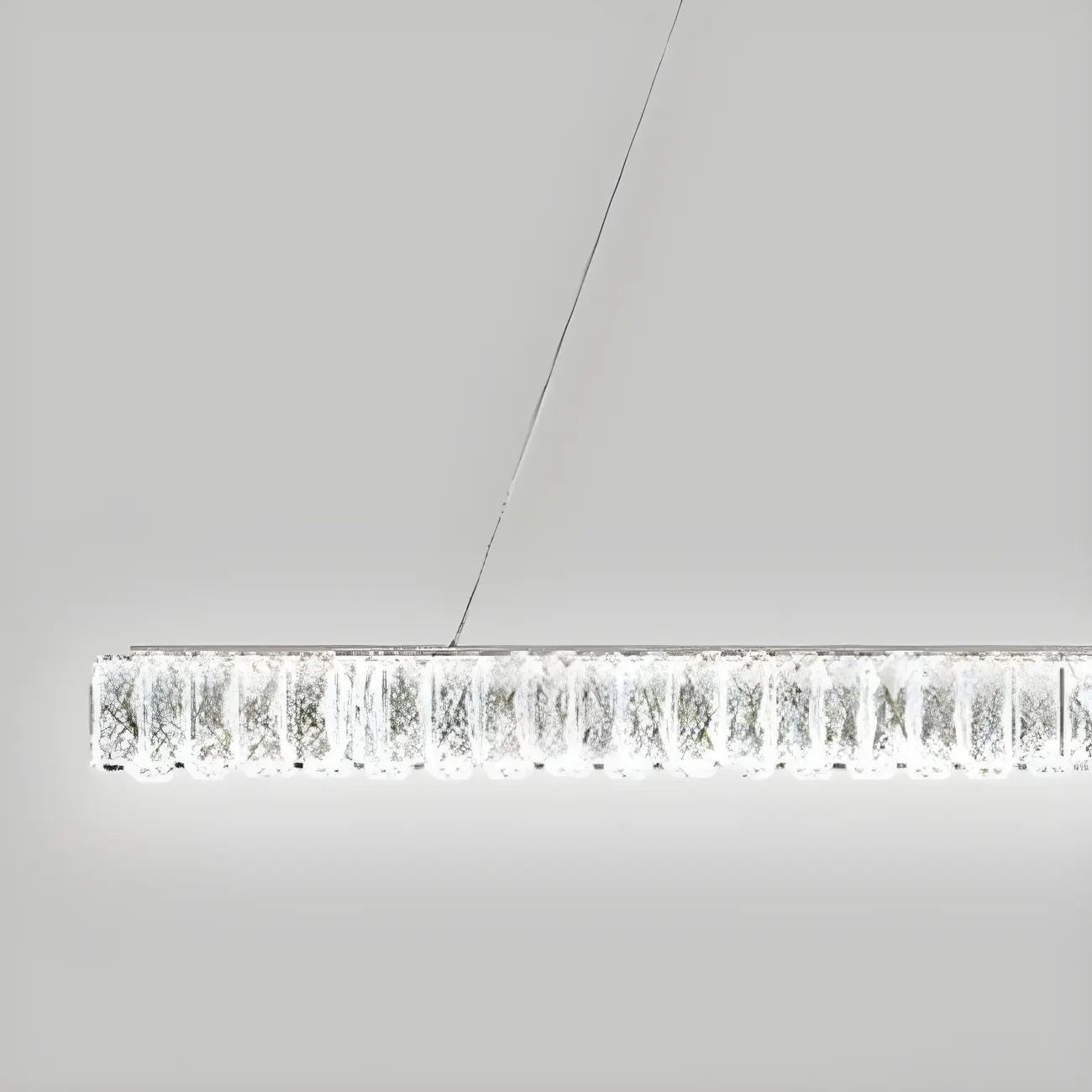 Trendy Modern Crystal Linear Pendant Light
