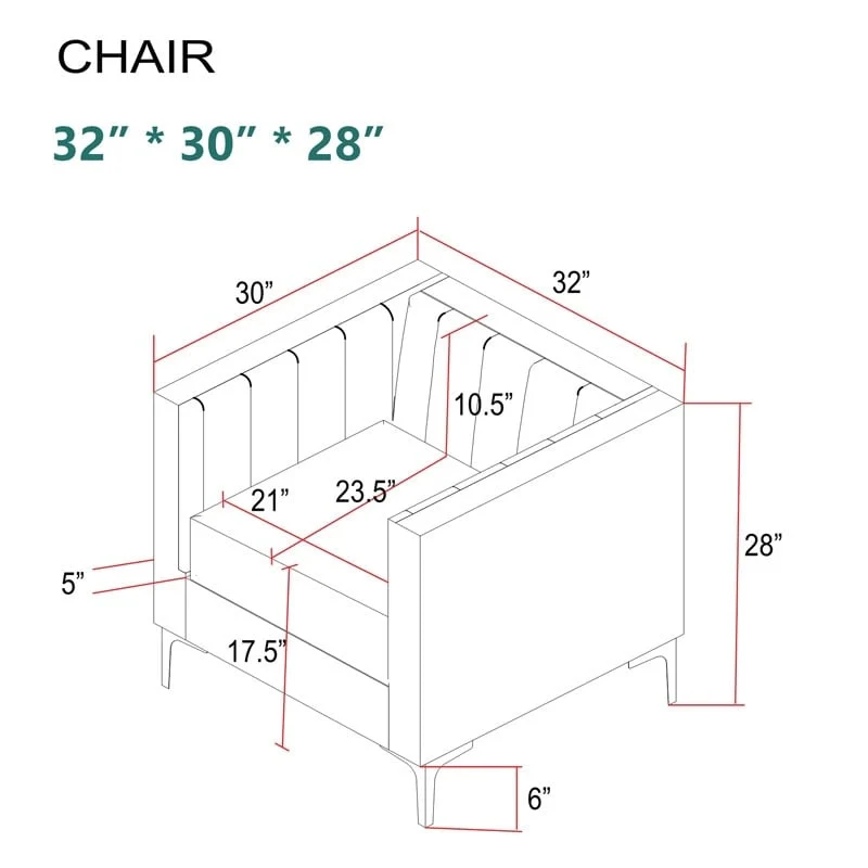 Upholstered Accent Living Room Chair